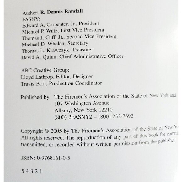 2004 American Museum Firefighting SIGNED 1st Ed Jim Burns President FASNY LGP1 - Picture 4 of 12